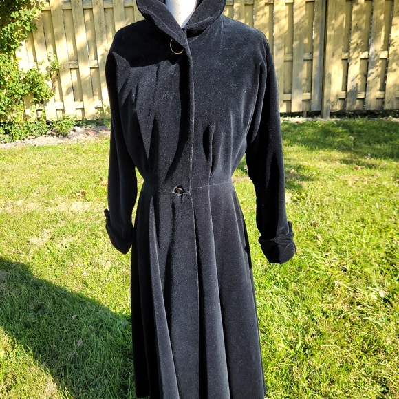 Cotton Velvet swing coat - Picture 8 of 14